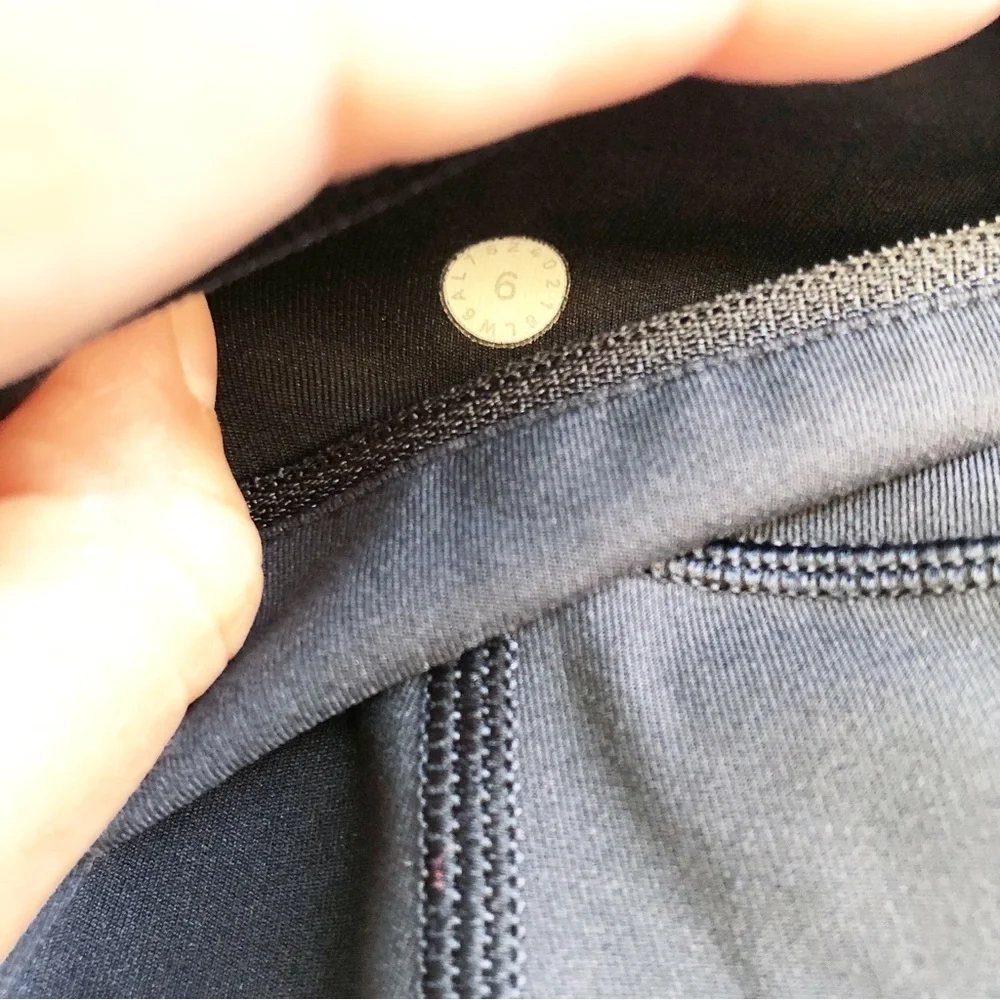 LULULEMON | SPEED UP CROP 21” IN BLACK LEGGINGS SIZE 6